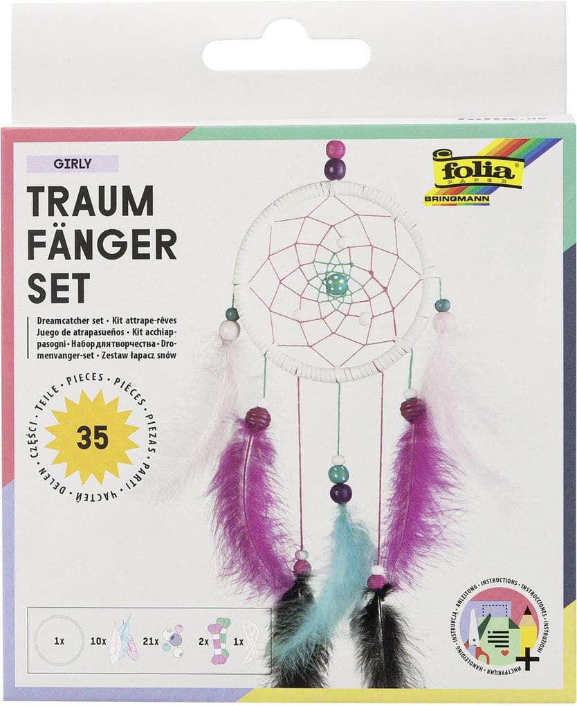 Folia Traumfänger-Set GIRLY, 35 Teile