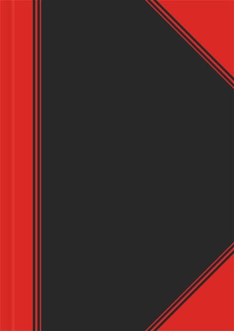 Landré China Kladde A5 blanko 96 Blatt schwarz/rot