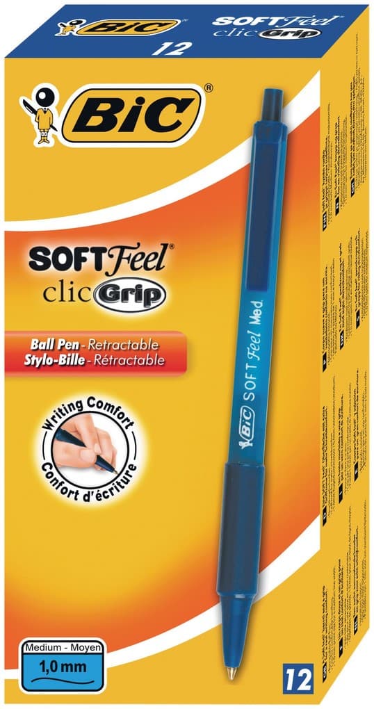 BIC Kugelschreiber Soft Feel 0.4mm, 12er Set