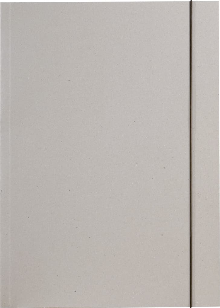 Folia Sammelmappe aus Graupappe mit Gummiband, DIN A3 , ohne Druck