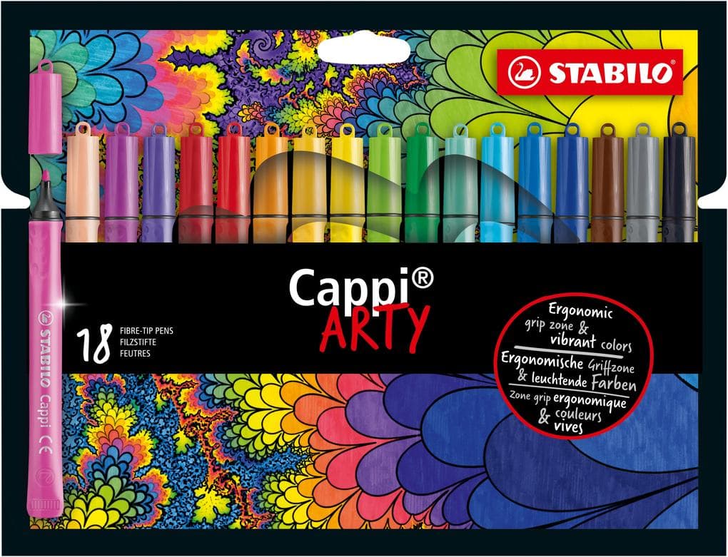 STABILO Filzstifte Cappi ARTY 18er Set