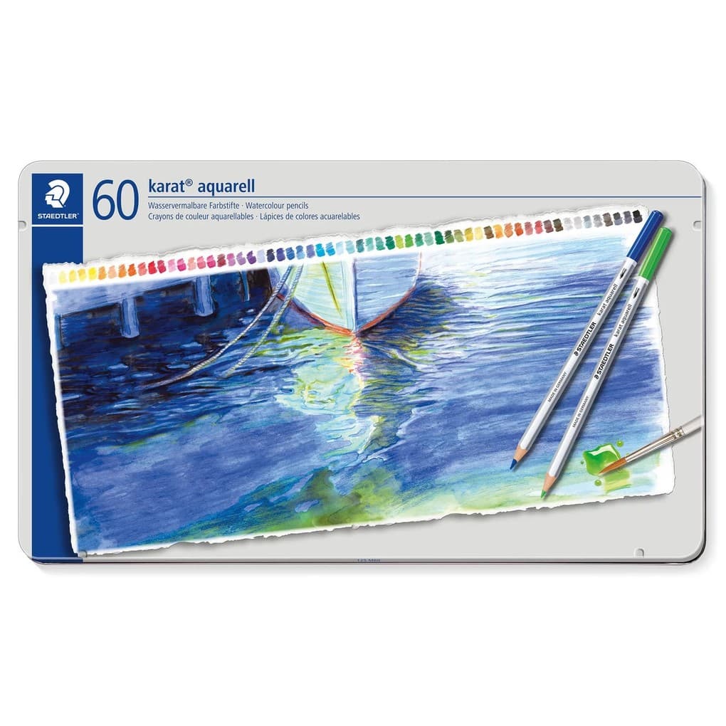 STAEDTLER Buntstifte Aquarellstift karat® 60er Set