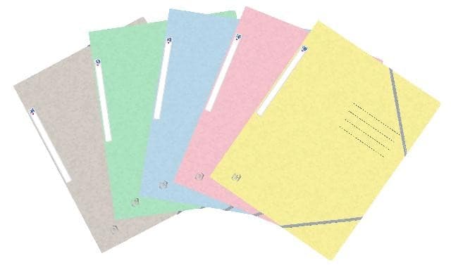 Oxford Eckspannermappe TOP FILE+ in A4, 390 g/m² Karton, 1 Stück sortiert pastell