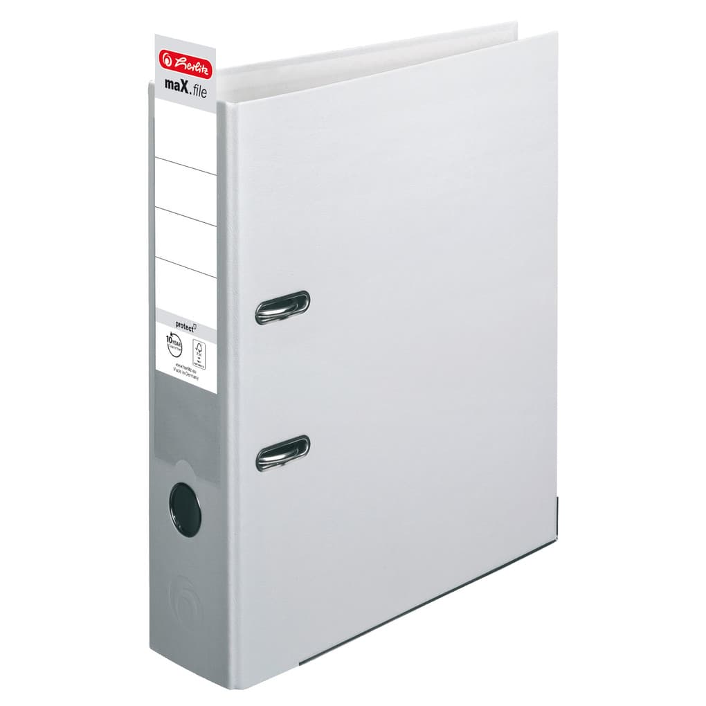 Herlitz Ordner maX.file protect A4 8cm grau