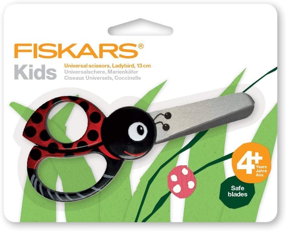 FISKARS Kinder Tierschere Marienkäfer
