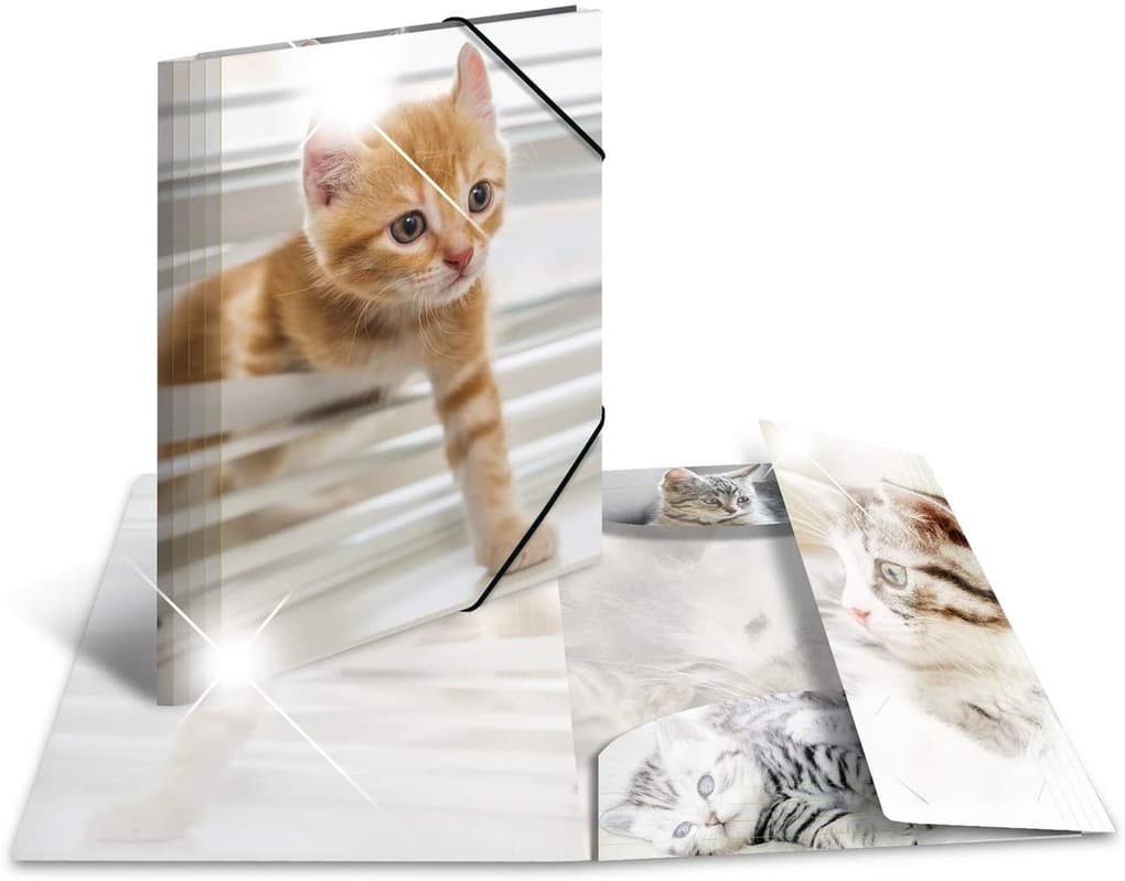 Herma Sammelmappe A4 Tiere - Katzen