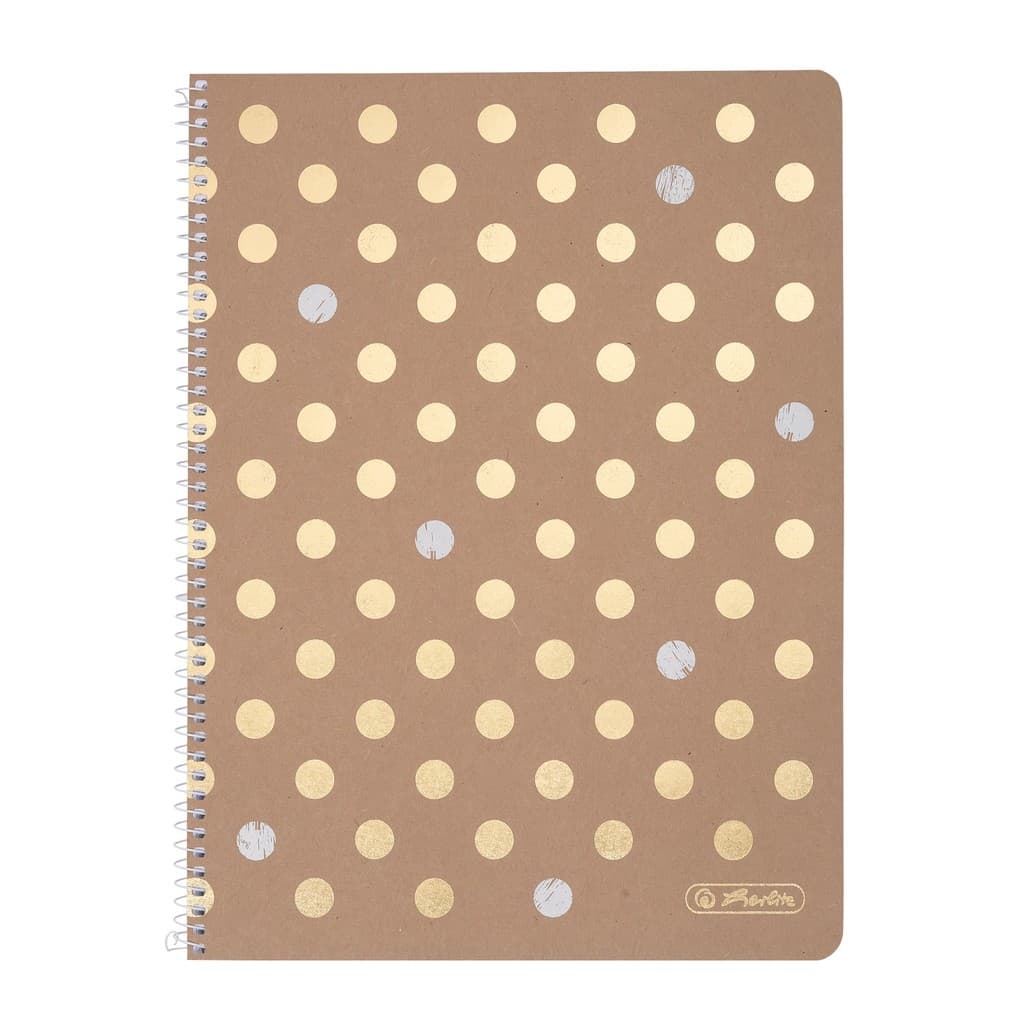 Herlitz Spiralblock A4 Pure Glam 80 Blatt kariert