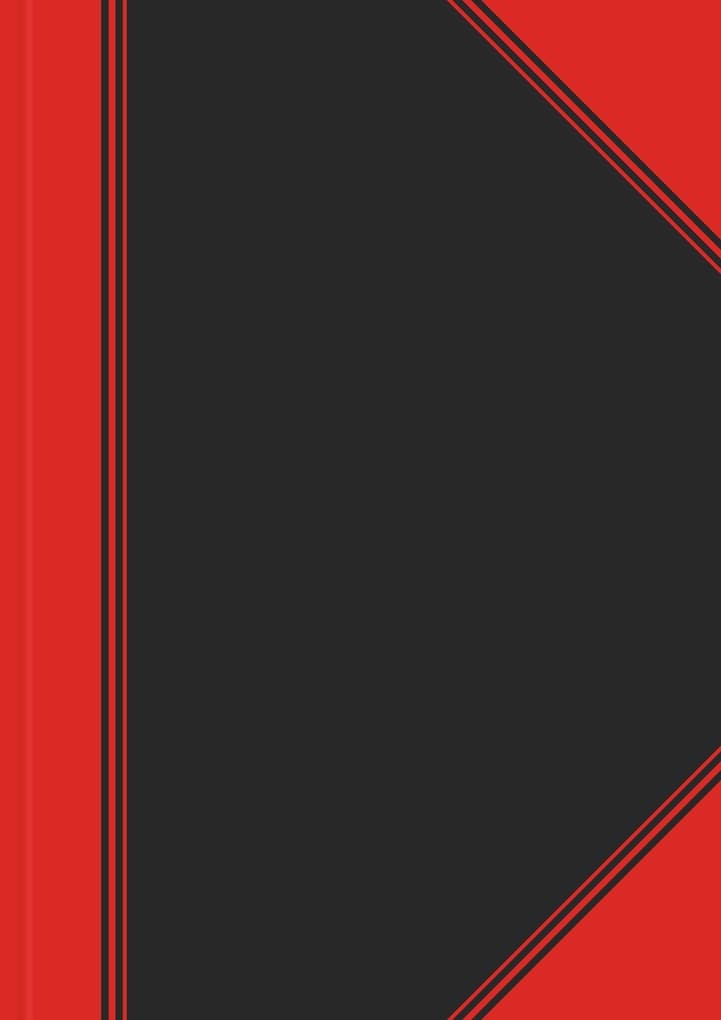 Landré China Kladde A4 liniert 96 Blatt schwarz/rot