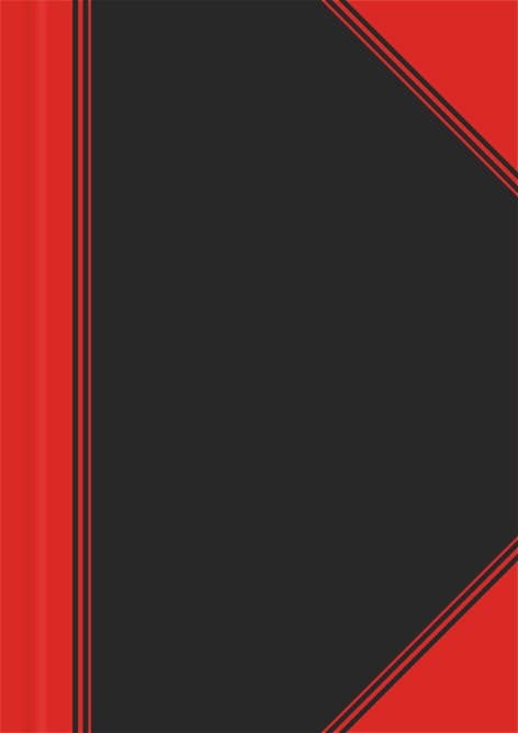 Landré China Kladde A6 liniert 96 Blatt schwarz/rot