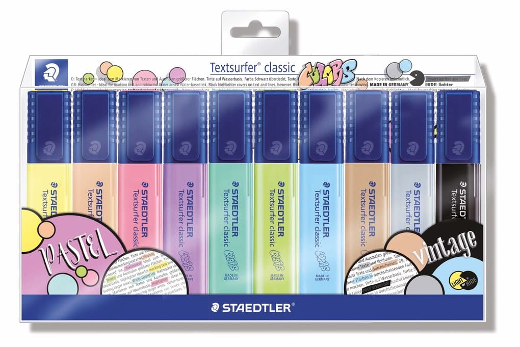 STAEDTLER Textmarker triplus highlighter "classic colors" 10er Set