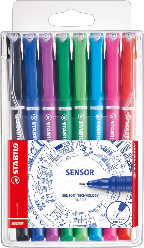 STABILO Fineliner Sensor 8er Set