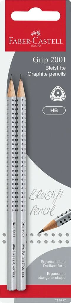 Faber-Castell Bleistift GRIP 2001 HB 2er Set