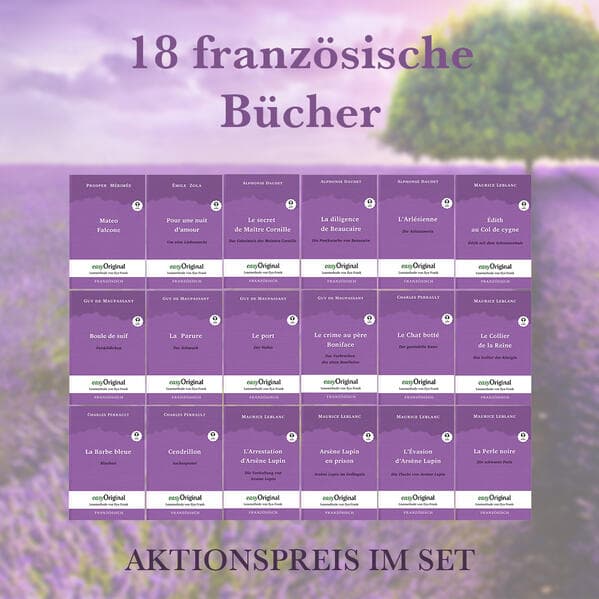 18 französische Bücher (Bücher + 18 Audio-CDs) - Lesemethode von Ilya Frank, m. 18 Audio-CD, m. 18 Audio, m. 18 Audio, 18 Teile