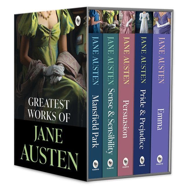 Greatest Works of Jane Austen (Set of 5 Books)