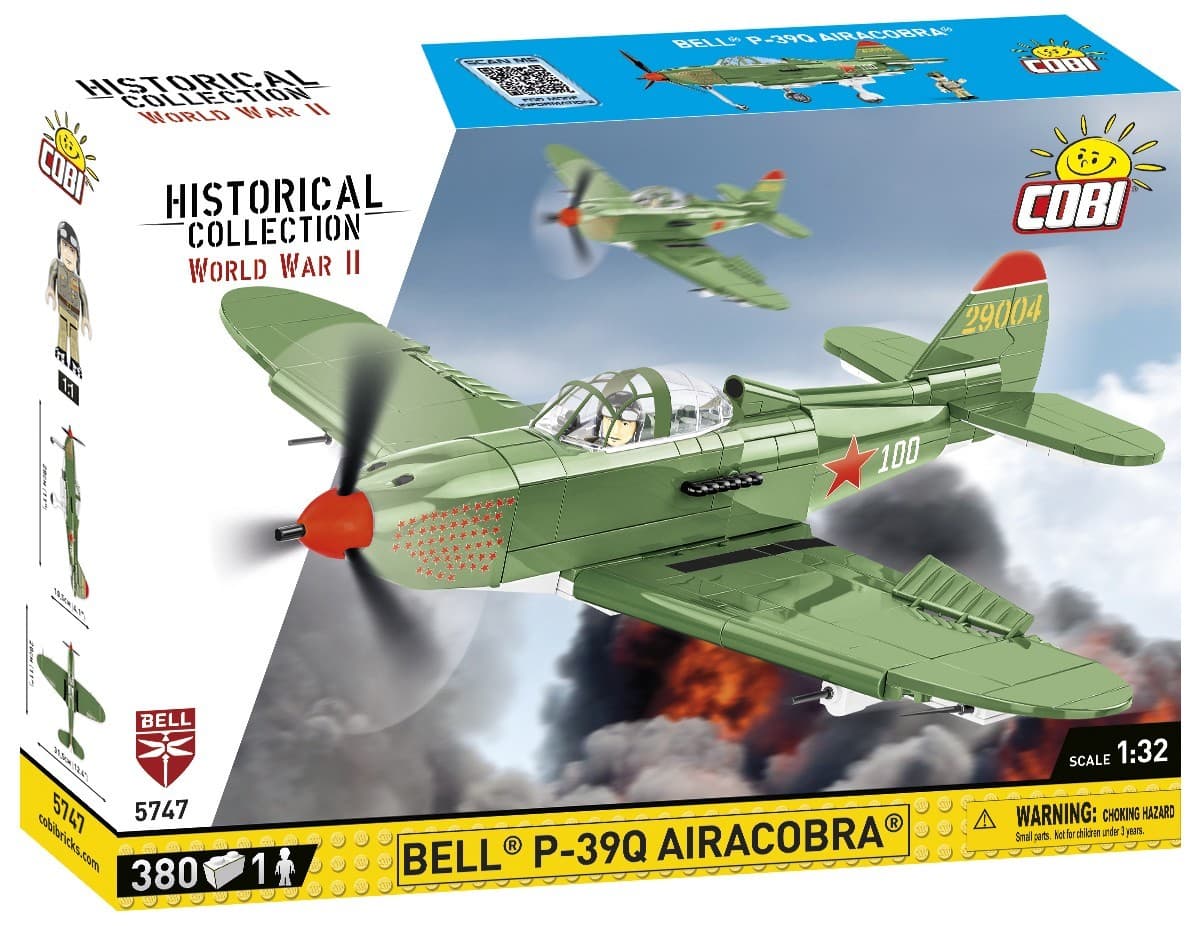 COBI Historical Collection 5747 - Bell P-39Q Airacobra SOVI, 380 Klemmbausteine