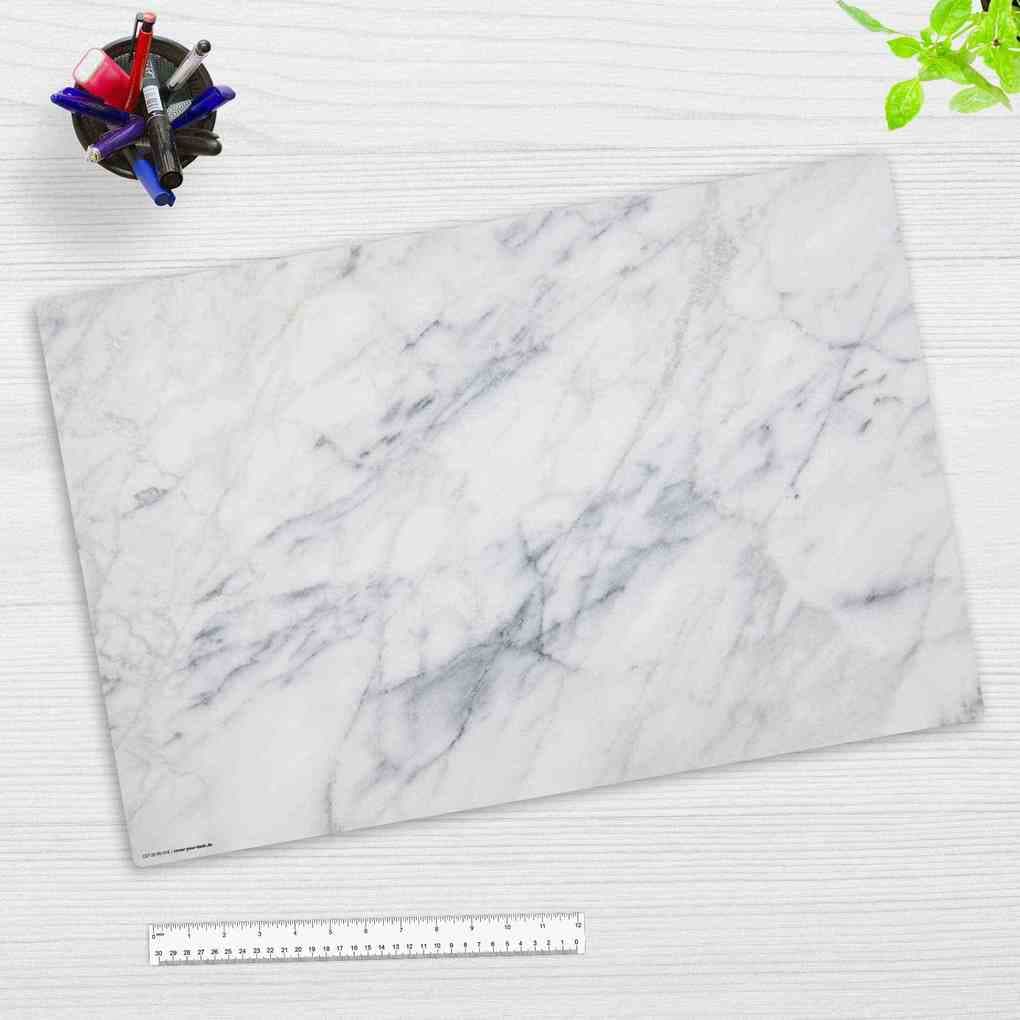 Cover-your-desk Schreibtischunterlage für Kinder und Erwachsene Marmor, aus hochwertigem Vinyl , 60 x 40 cm