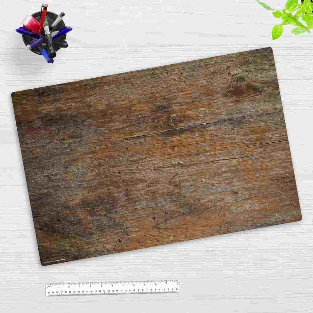 Cover-your-desk Schreibtischunterlage für Kinder und Erwachsene Antikes Holz, aus hochwertigem Vinyl , 60 x 40 cm