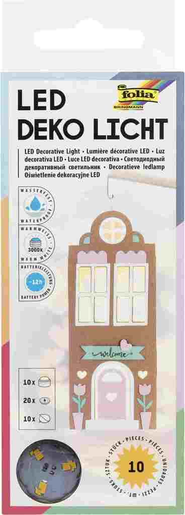 Folia Deko-Licht LED, 10 Stück
