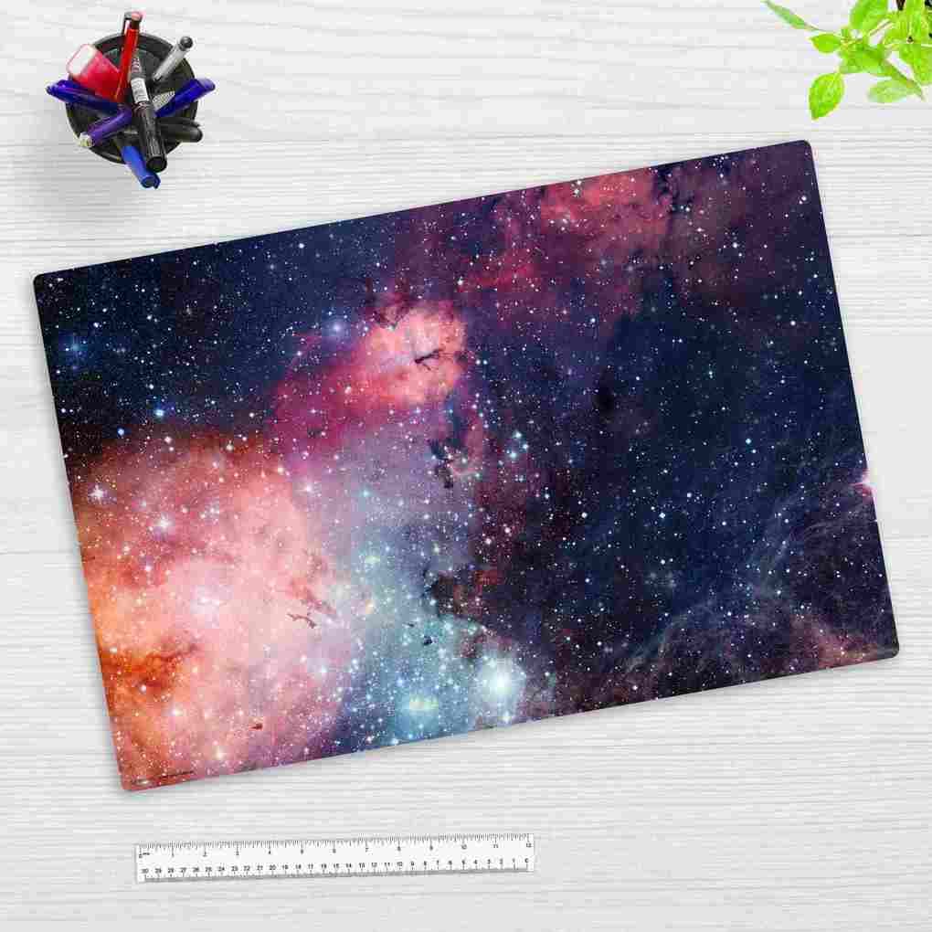 Cover-your-desk Schreibtischunterlage für Kinder und Erwachsene Entfernte Galaxie, aus hochwertigem Vinyl , 60 x 40 cm