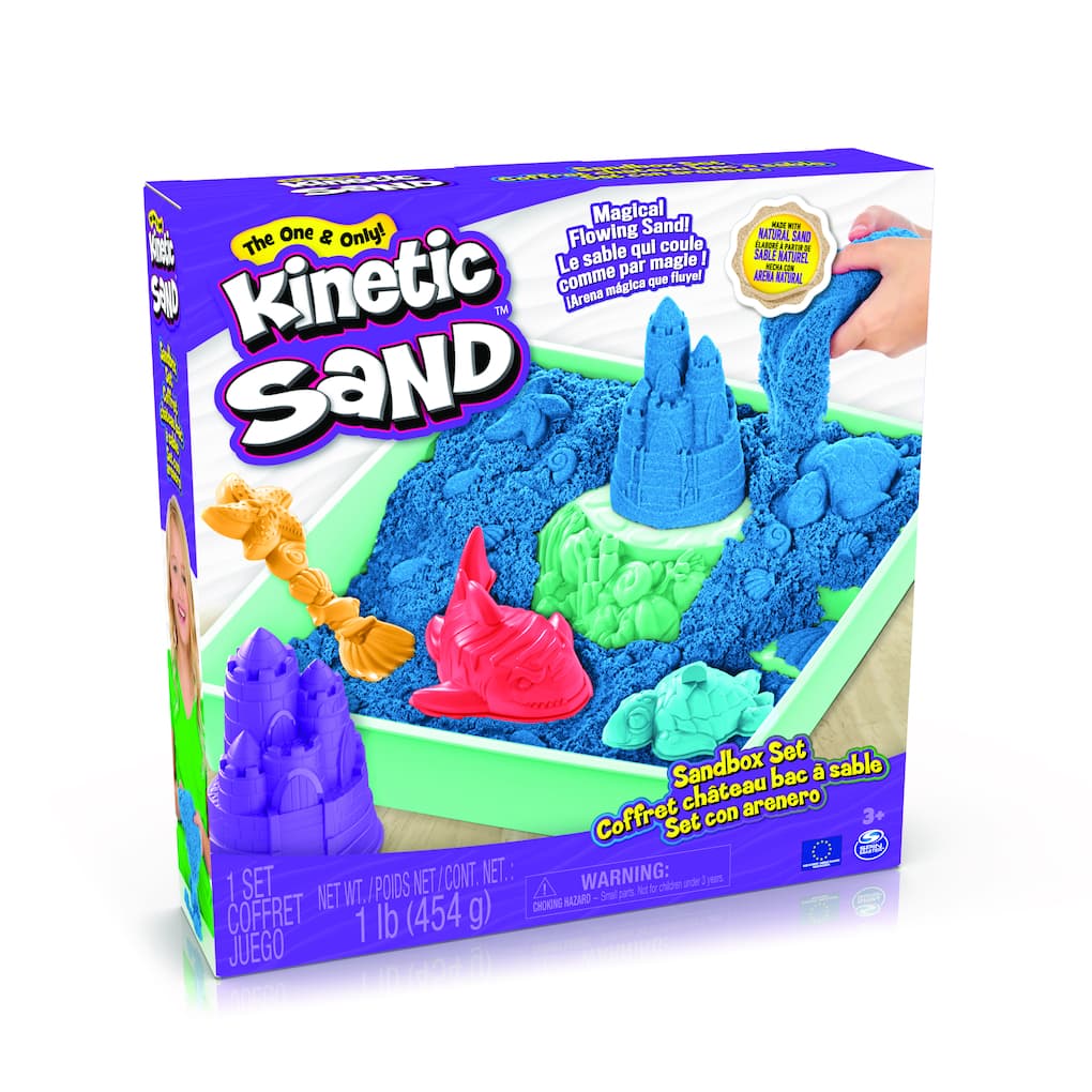 Spin Master - Kinetic Sand - Sand Box Set Blau (454g)