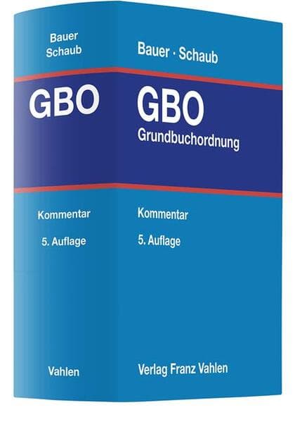 Grundbuchordnung. GBO
