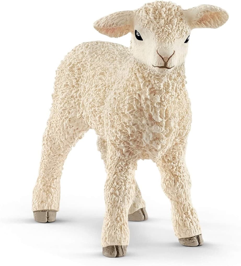 Schleich 13883 - Farm World, Lamm, Schaf, Tierfigur, Höhe: 4,7 cm