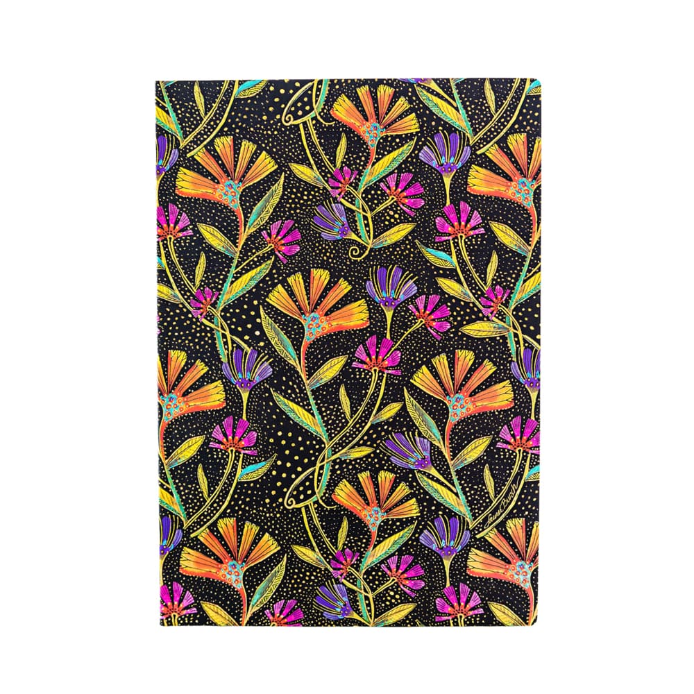 Notizbuch Wildblumen Midi Punkteraster