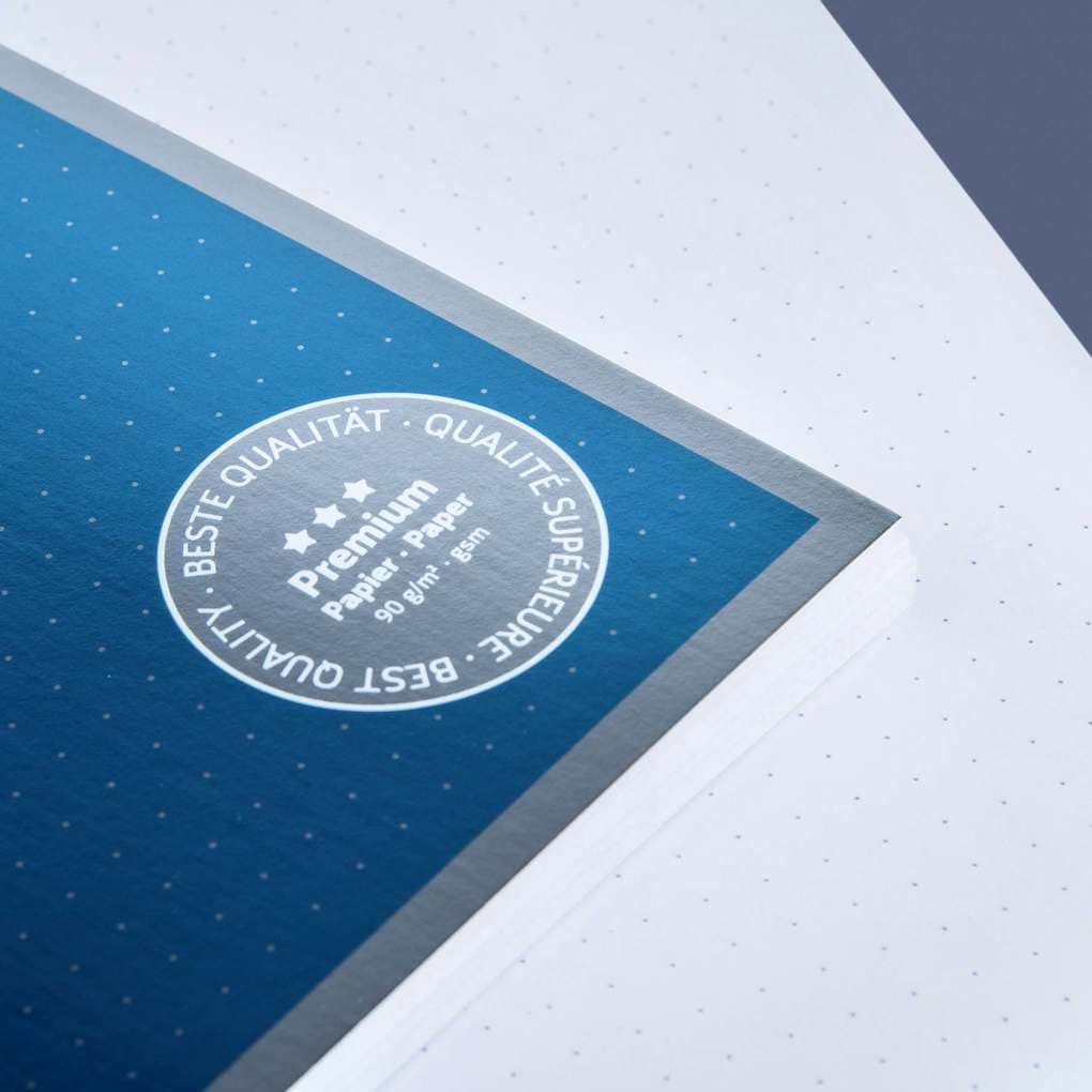 BRUNNEN Collegeblock Premium Student A5 blau