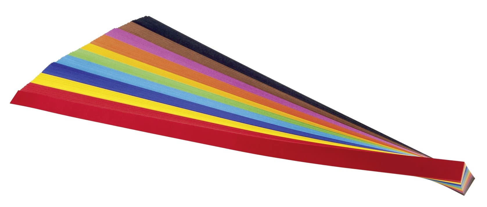 Folia Flechtstreifen 130g/m², 50x2,0cm, 200 Streifen 10-farbig sortiert