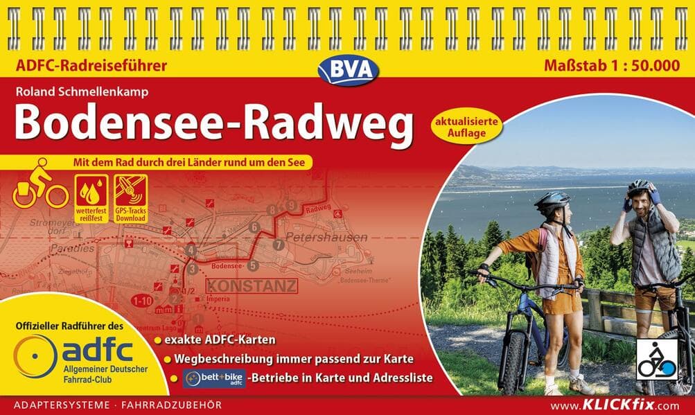 BVA ADFC Radreiseführer Bodensee-Radweg