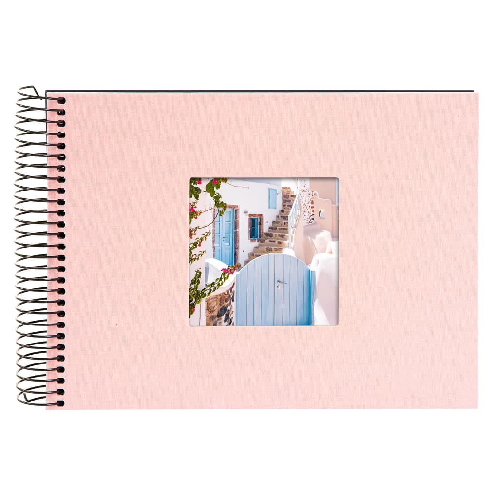 Spiralalbum Bella Vista rosé 24x17 cm