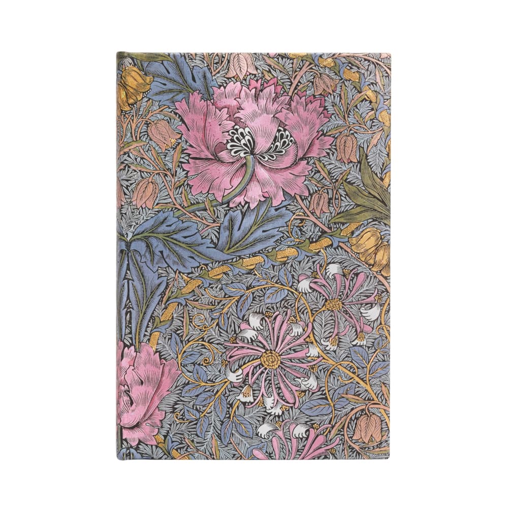 Morris Pink Honeysuckle Mini Lined Hardcover Journal, 176pg, 85gsm by Paperblanks (William Morris)
