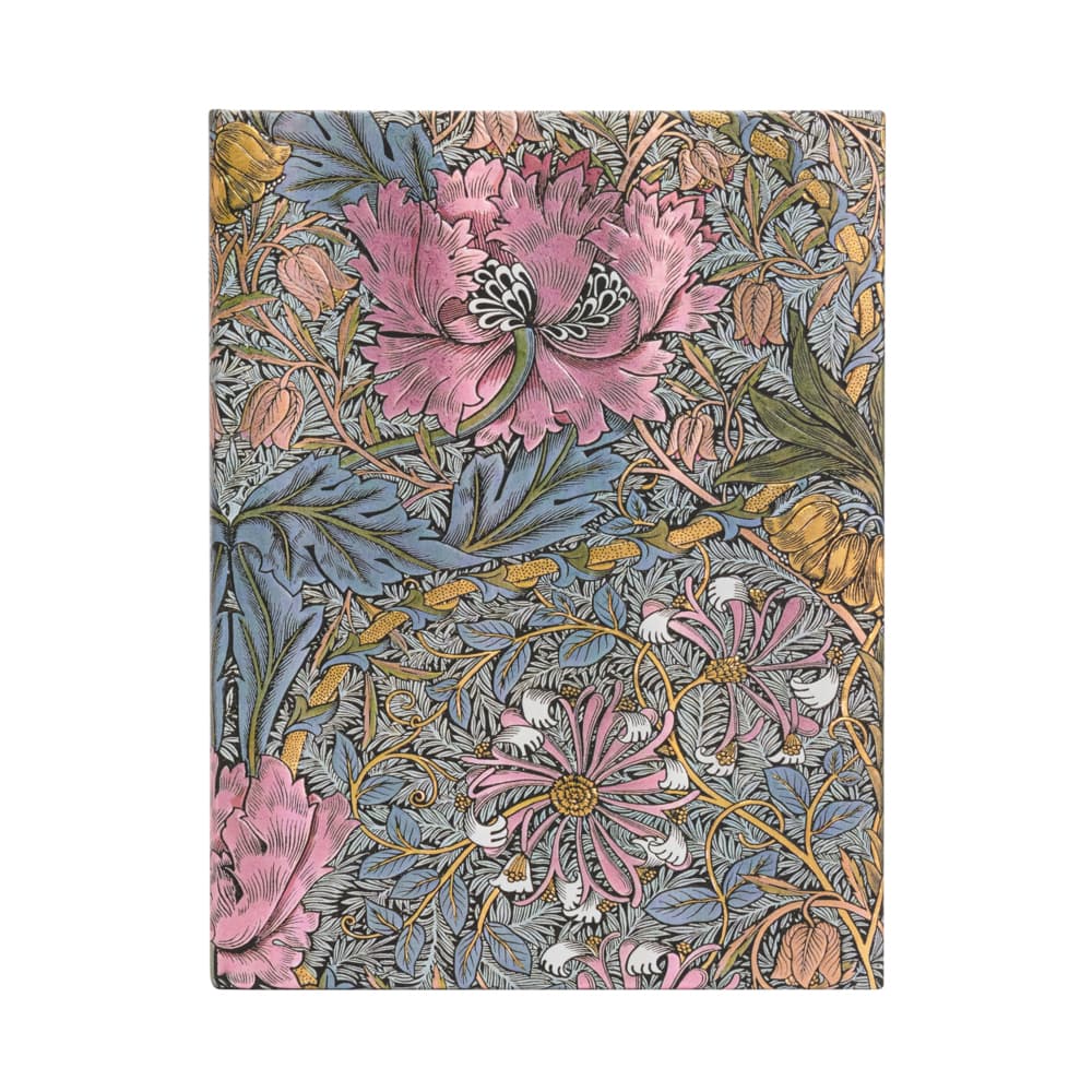 Morris Pink Honeysuckle Ultra Lined Hardcover Journal, 144pg, 120gsm by Paperblanks (William Morris)
