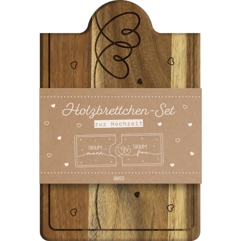 Holzbrett-Set Motiv "Mr"