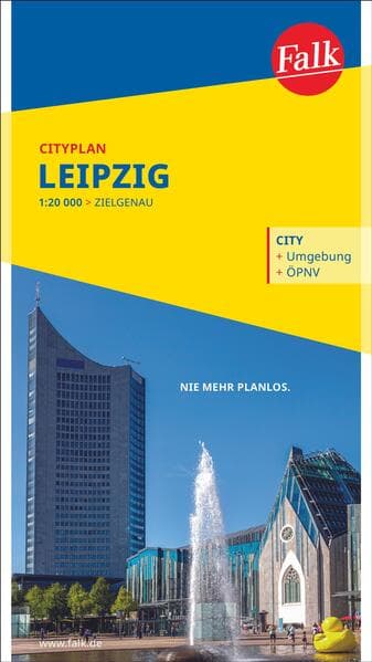 Falk Cityplan Leipzig 1:18.000