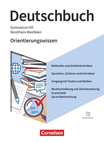 Deutschbuch Gymnasium 5.-10. Schuljahr - Nordrhein-Westfalen - Ausgabe 2019 - Orientierungswissen - Schulbuch