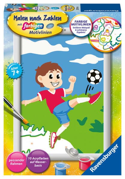 CreArt, Malen nach Zahlen Kinder - Spaß am Fußball