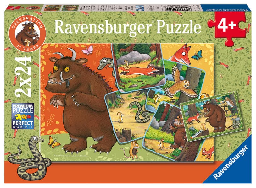 Kinderpuzzle 2x24 Teile - Der Grüffelo - 25 Jahre Grüffelo!
