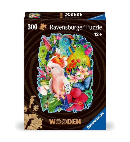 Wooden Puzzle 300 Teile - Exotische Vögel