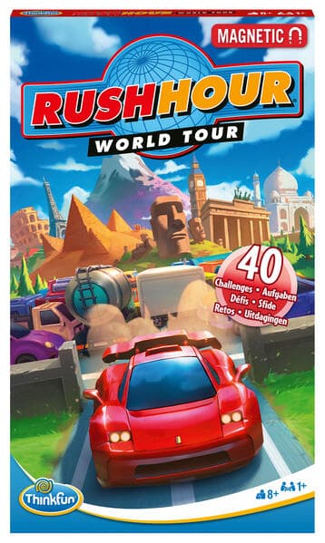ThinkFun Rush Hour World Tour - Logikspiel ab 8 Jahre