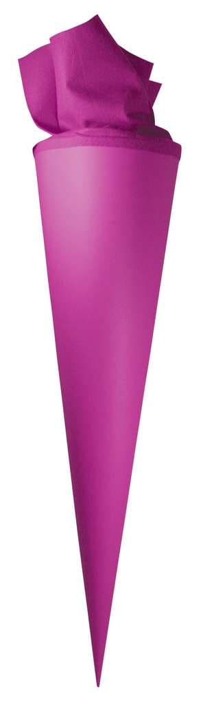 URSUS Schultüten Bastel-Schultüte mit Filzmanschette, eosin, Höhe: 70 cm, Durchmesser: 20 cm