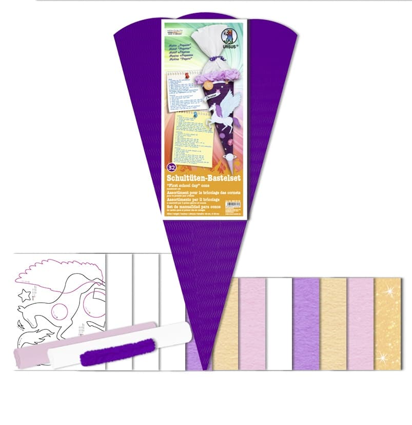 URSUS Schultüten-Bastelsets Schultüten-Bastelset Pegasus