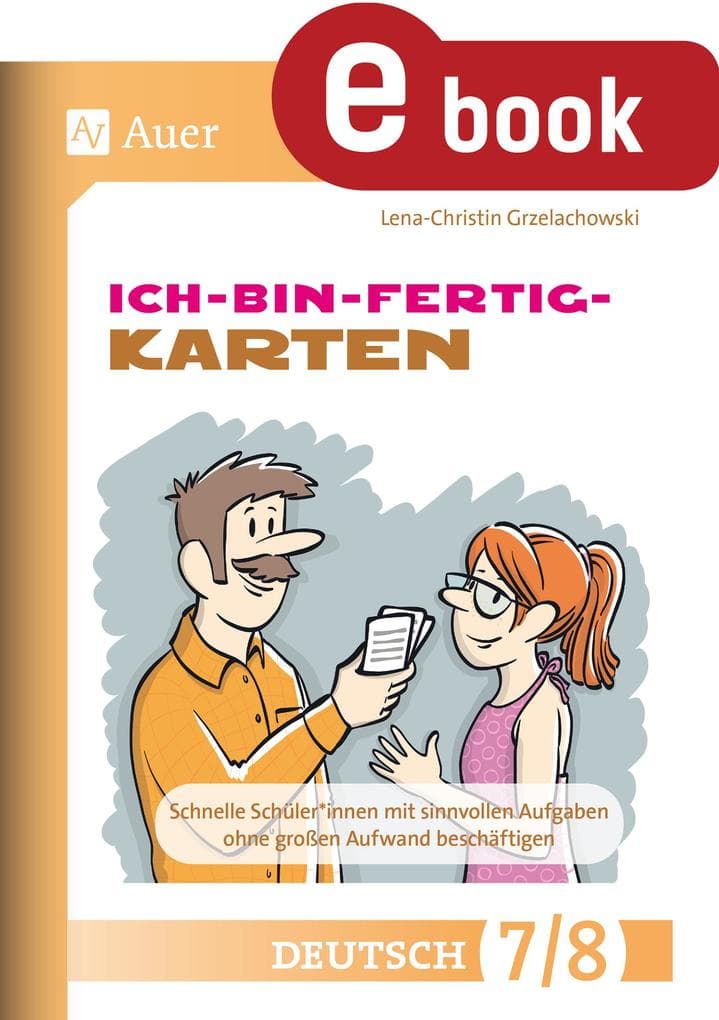 Ich-bin-fertig-Karten Deutsch Klassen 7-8