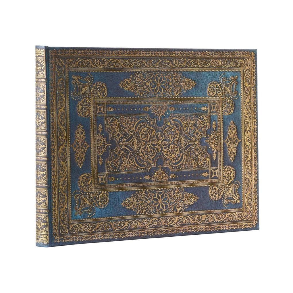 Paperblanks Blue Luxe Luxe Design Guest Book Unlined 144 Pg 120 GSM