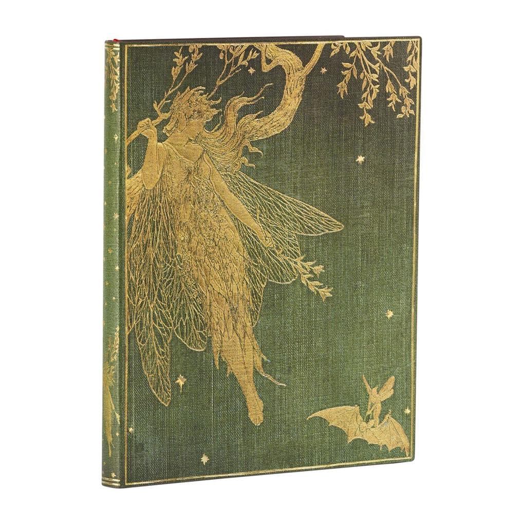 Paperblanks Olive Fairy Lang's Fairy Books Softcover Flexi Ultra Unlined Elastic Band Closure 176 Pg 100 GSM