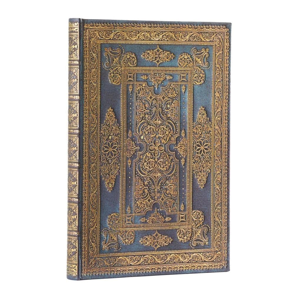 Blue Luxe MIDI Unlined Hardcover Journal, 144pg, 120gsm by Paperblanks (Luxe Design)