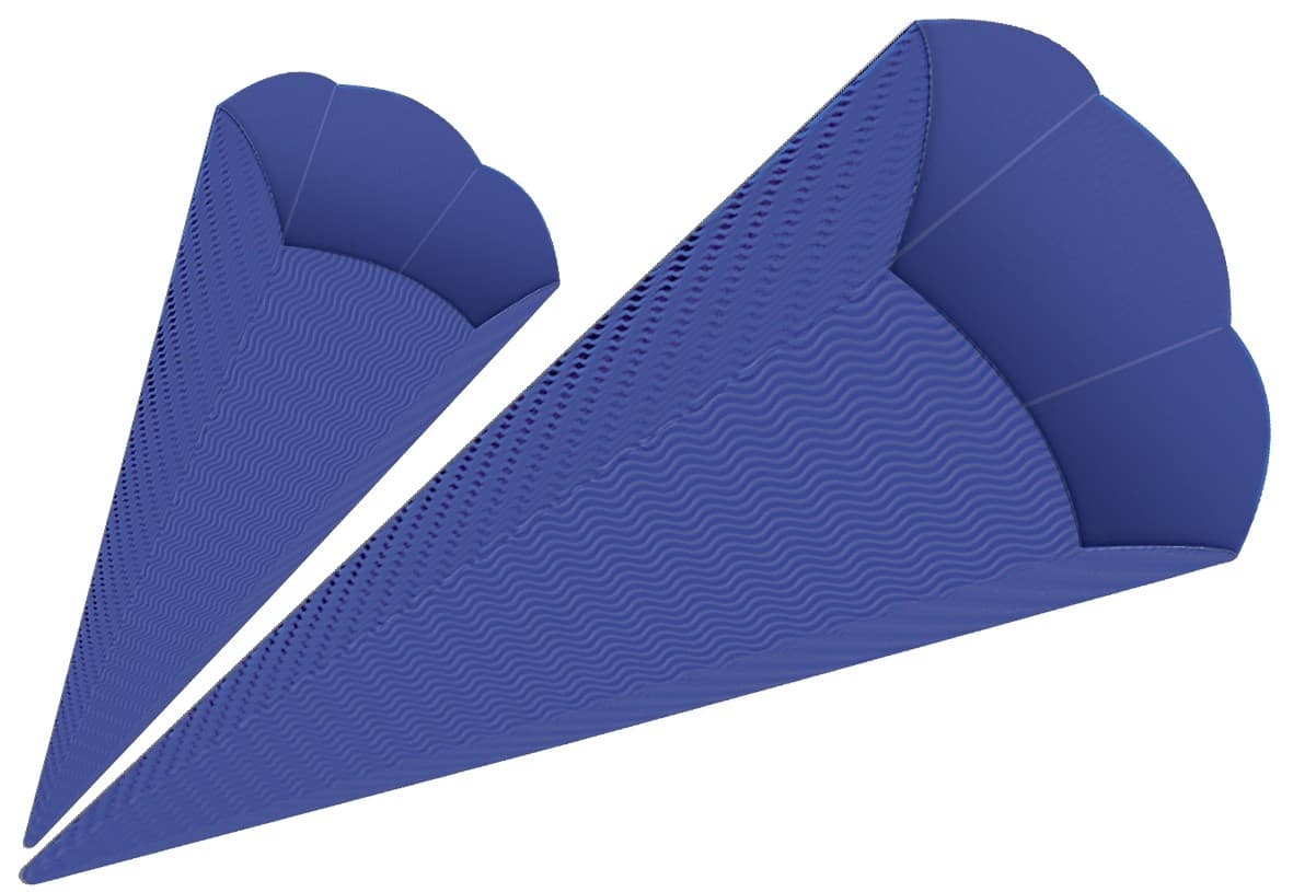 URSUS Schultüten 3D-Schultüten, dunkelblau, Höhe: 41 cm, Durchmesser: 15 cm