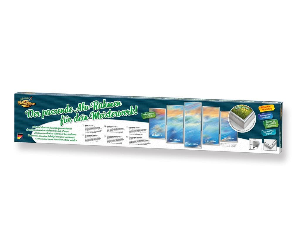 MNZ - Alurahmen Polyptychon Silber