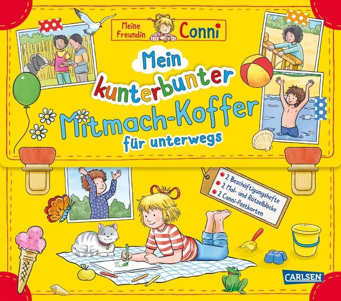 Conni Gelbe Reihe (Beschäftigungsbuch): Mein kunterbunter Mitmach-Koffer für unterwegs