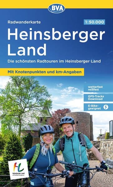 BVA Radwanderkarte Heinsberger Land mit Knotenpunkten 1:50.000
